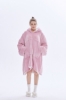 Picture of Oversized Winter Blanket Hoodie - Pink Spotty