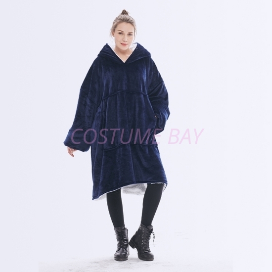 Picture of Oversized Winter Blanket Hoodie - Navy