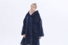 Picture of Oversized Winter Blanket Hoodie - Navy