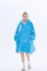 Picture of Oversized Winter Blanket Hoodie - Blue