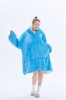 Picture of Oversized Winter Blanket Hoodie - Blue