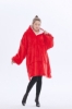 Picture of Oversized Winter Blanket Hoodie - Wine Red