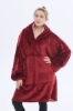 Picture of Oversized Winter Blanket Hoodie - Wine Red