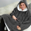 Picture of Sweatshirt Hoodie Blanket - Light Grey