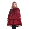 Picture of Kids Blanket Hoodie -Red