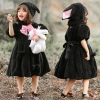 Picture of Girls Easter Bunny Rabbit Dress - Black