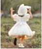 Picture of Girls Easter Bunny Rabbit Dress - White