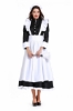 Picture of Ladies Lolita Oktoberfest Bavarian Beer Maid  Costume Black Dress with White Apron