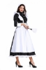 Picture of Ladies Lolita Oktoberfest Bavarian Beer Maid  Costume Black Dress with White Apron