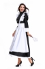 Picture of Ladies Lolita Oktoberfest Bavarian Beer Maid  Costume Black Dress with White Apron