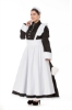 Picture of Ladies Lolita Oktoberfest Bavarian Beer Maid  Costume Black Dress with White Apron - Size Plus