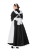 Picture of Ladies Lolita Oktoberfest Bavarian Beer Maid  Costume Black Dress with White Apron - Size Plus