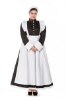 Picture of Ladies Lolita Oktoberfest Bavarian Beer Maid  Costume Black Dress with White Apron - Size Plus