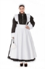 Picture of Ladies Lolita Oktoberfest Bavarian Beer Maid  Costume Black Dress with White Apron - Size Plus