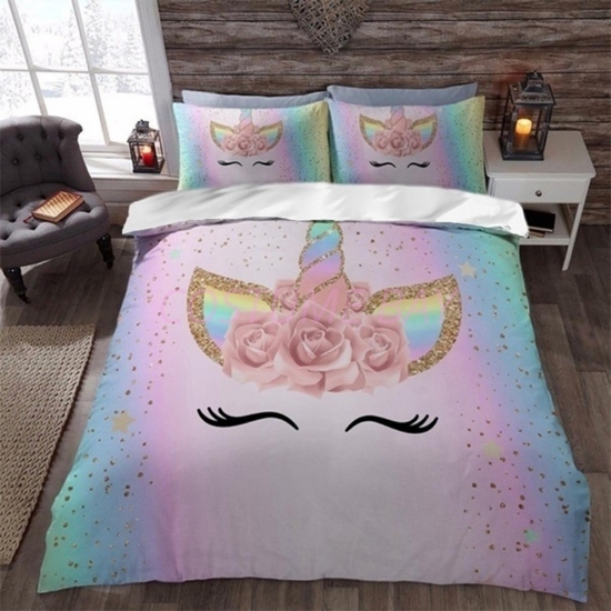 Picture of Duvet Cover Set with Pillowcase - Unicorn