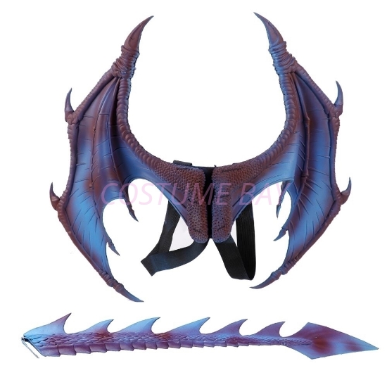 Picture of 3D Dragon Wing And Tail Set - Blue Purple