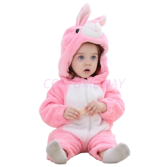 Picture of Pink Rabbit Baby Kigurumi Onesie Romper