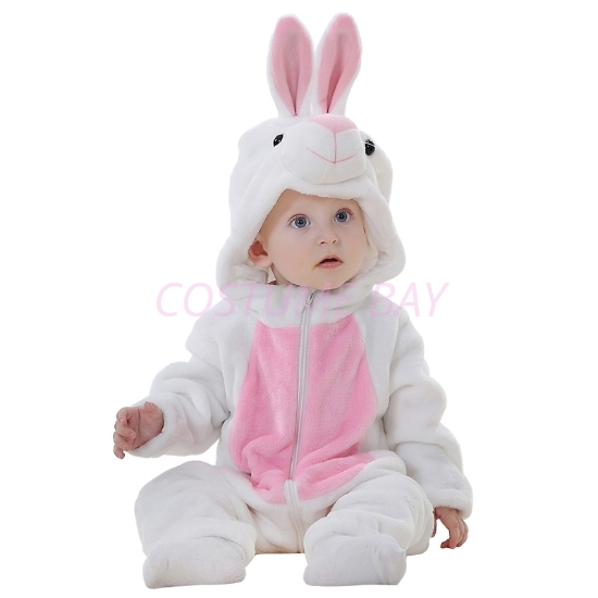 Picture of White Rabbit Baby Kigurumi Onesie Romper