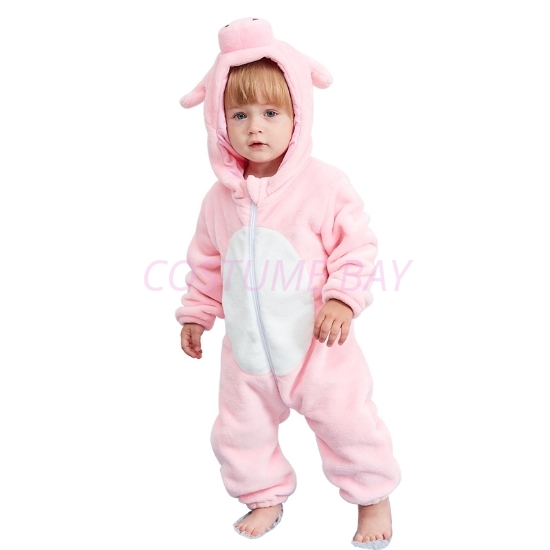 Picture of Pink Pig Baby Kigurumi Onesie Romper