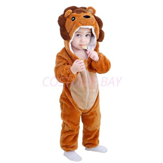 Picture of Brown Lion Baby Kigurumi Onesie Romper