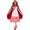 Picture of Womens Girls Little Red Riding Hood Dress With detached Cape