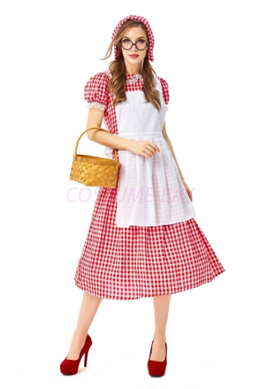 Red and white halloween costume hotsell