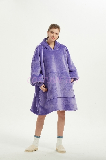 Picture of Oversized Winter Blanket Hoodie - Purple