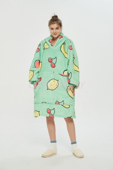 Picture of Oversized Winter Blanket Hoodie - Fruit