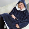 Picture of Sweatshirt Hoodie Blanket - Dark Grey