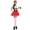 Picture of Ladies Oktoberfest Bavarian Beer Maid  Costume with White Stocking