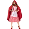 Picture of Womens Little Red Riding Hood Red and White Checked Dress