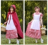 Picture of Mother and Daughter Little Red Riding Hood Dress With detached Cape