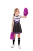 Picture of Girls Cheerleader Costume with Pom Poms - Black 