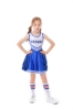 Picture of Girls Cheerleader Costume with Pom Poms - Black 