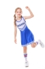 Picture of Girls Cheerleader Costume with Pom Poms - Black 