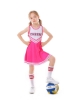 Picture of Girls Cheerleader Costume with Pom Poms - Black 