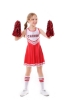 Picture of Girls Cheerleader Costume with Pom Poms - Black 