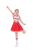 Picture of Girls Cheerleader Costume with Pom Poms - Black 