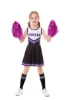 Picture of Girls Cheerleader Costume with Pom Poms - Blue