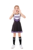 Picture of Girls Cheerleader Costume with Pom Poms - Blue