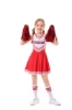 Picture of Girls Cheerleader Costume with Pom Poms - Blue