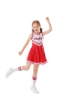 Picture of Girls Cheerleader Costume with Pom Poms - Pink