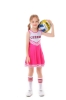 Picture of Girls Cheerleader Costume with Pom Poms - Red