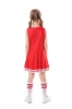 Picture of Girls Cheerleader Costume with Pom Poms - Red