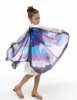 Picture of Kids Girls Butterfly Cape Wings - Blue Green Moth