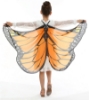 Picture of Kids Girls Butterfly Cape Wings - Blue Green Moth