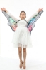 Picture of Kids Girls Butterfly Cape Wings - Blue Green Moth