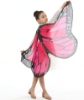 Picture of Kids Girls Butterfly Cape Wings - Blue Green Moth