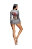 Picture of Womens Striped Prisoner Costume Outfit