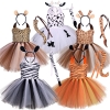 Picture of Girls Animal Zebra Tutu Dress 